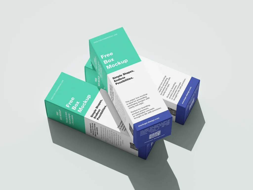 Minimal box mockup Minimal box mockup