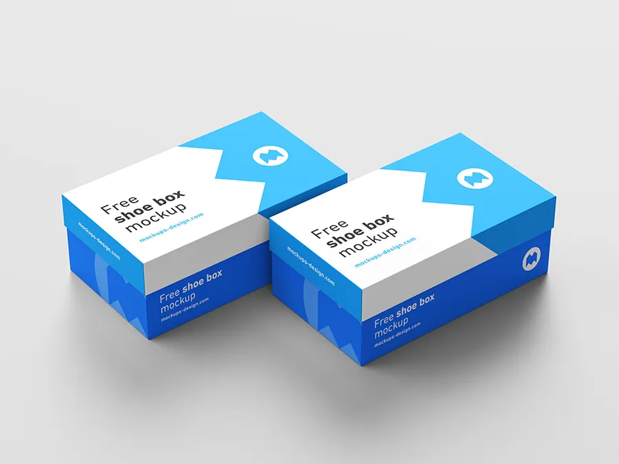 Free shoe box mockup Free shoe box mockup