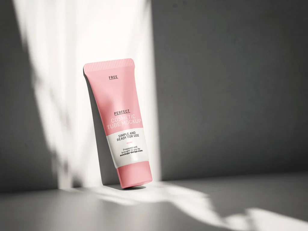 Free cosmetic tube mockup Free cosmetic tube mockup