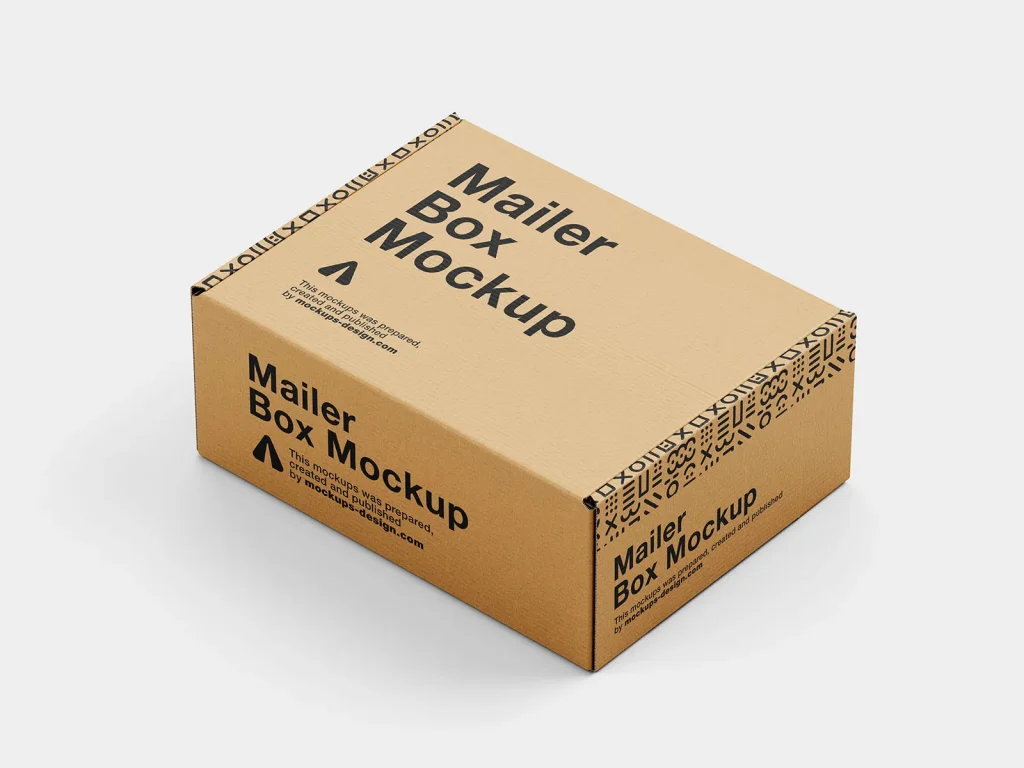 Mailer box mockup