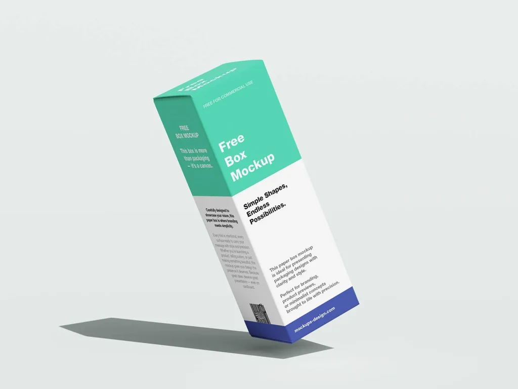 Minimal box mockup Minimal box mockup