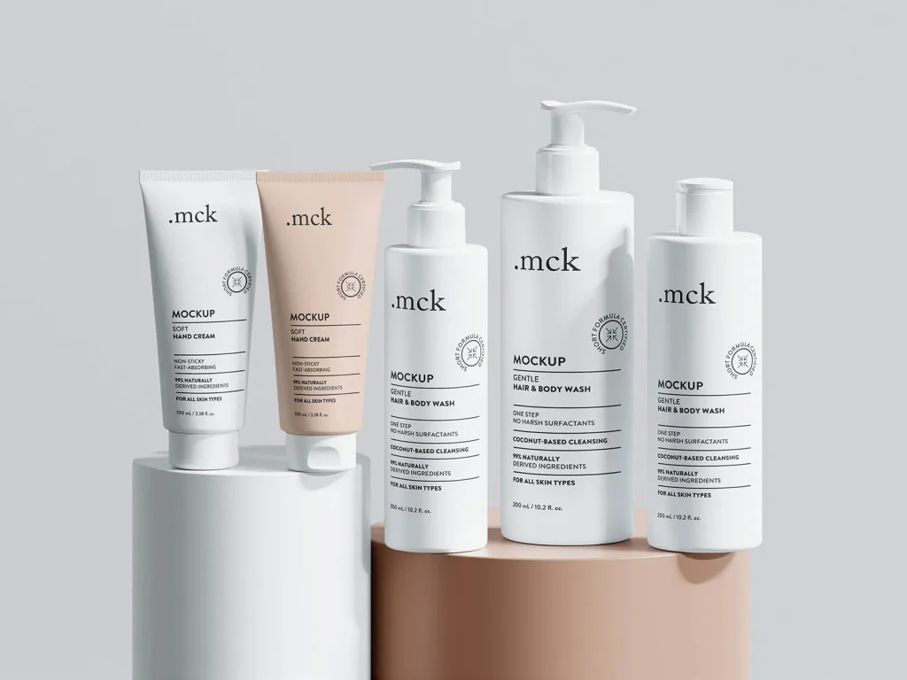 Cosmetic branding mockup