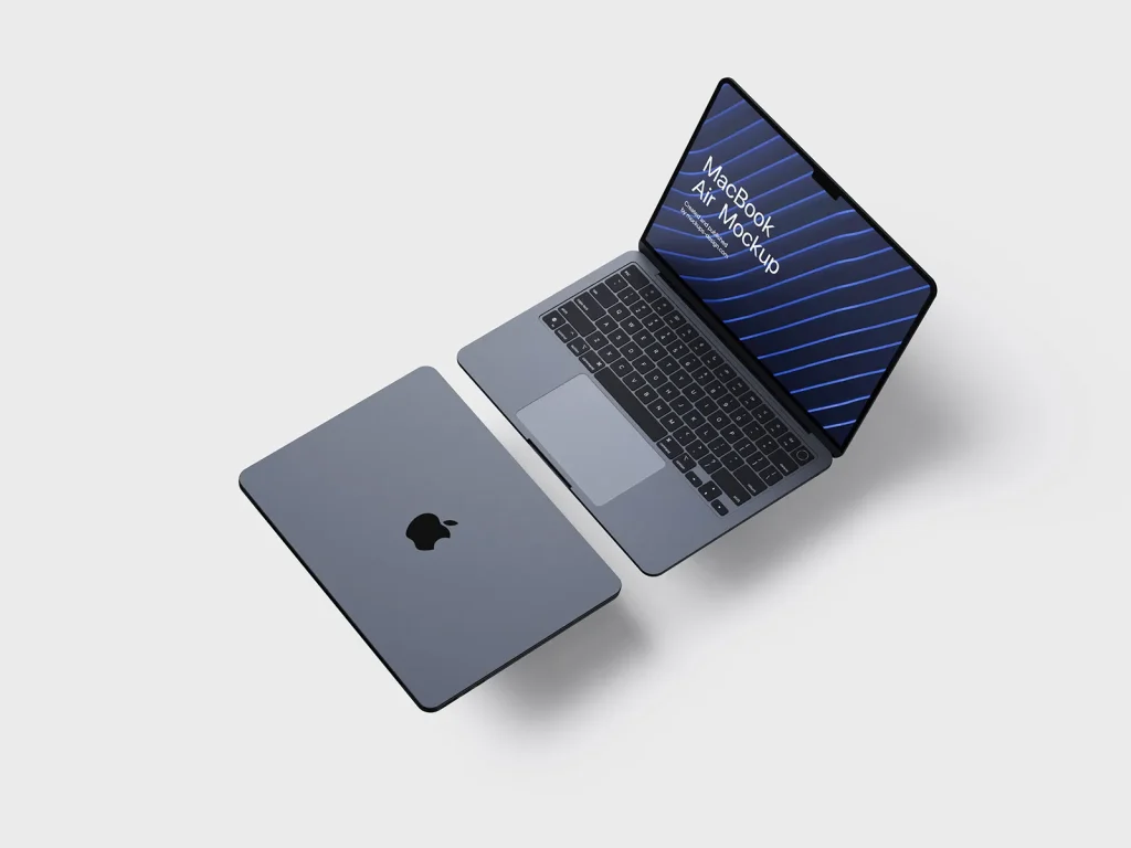100+ Free MacBook Mockups — PSD & PNG Templates for Designers (2026) imgi_18_Macbook_Air_Mockup_5-1