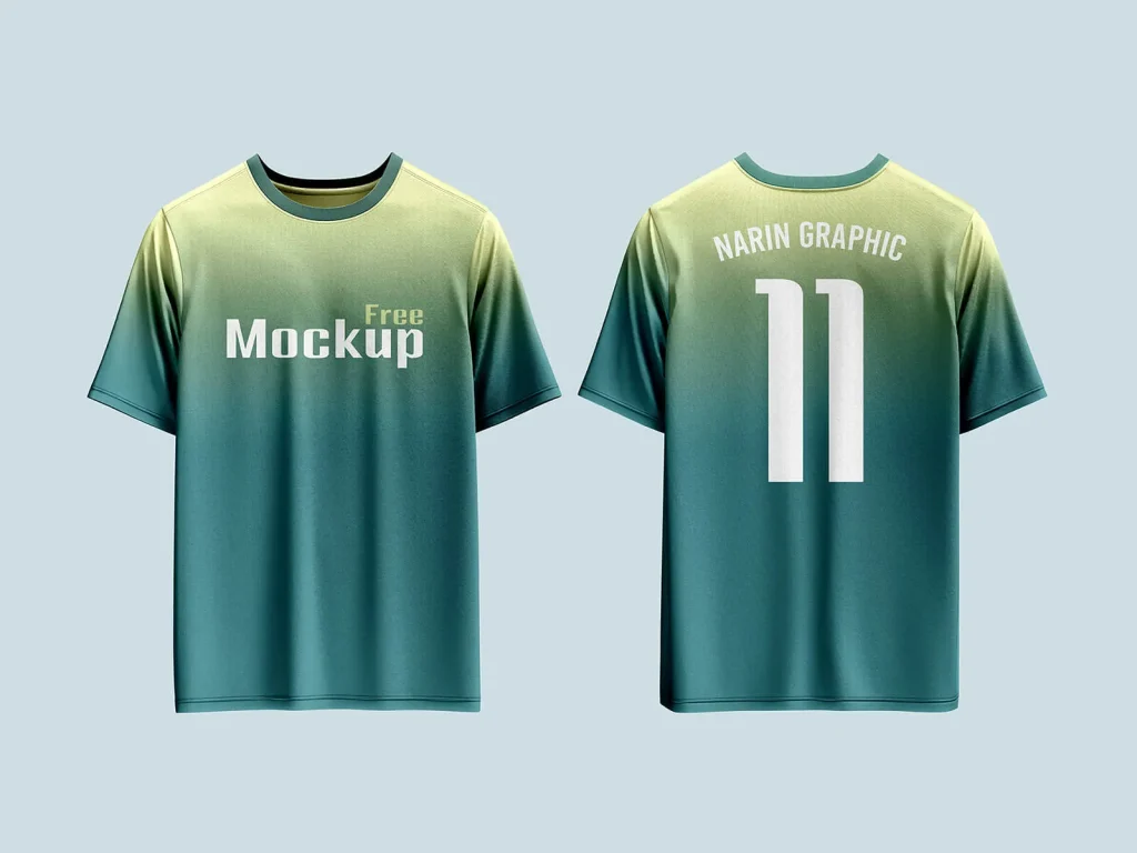 Free High Quality Front/Back T-Shirt Mockup PSD