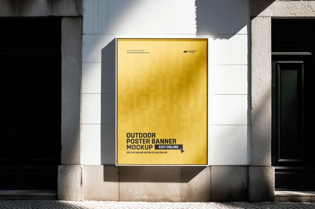 Free Outdoor Banner Poster Mockup Free Outdoor Banner Poster Mockup