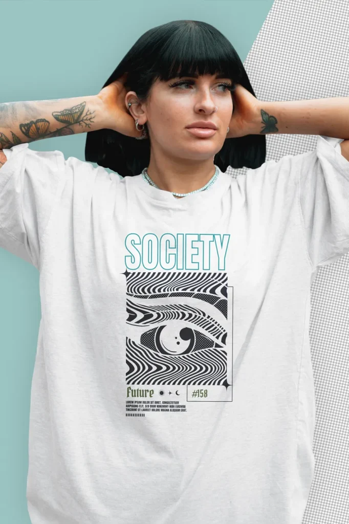 Free Oversized Urban T-shirt Mockup