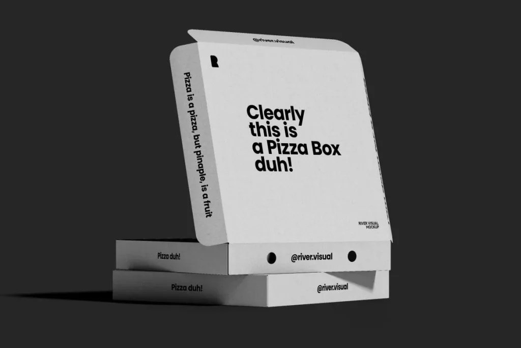 Pizza Box Free Mockup