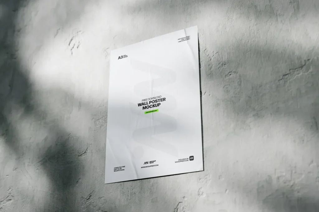 Free Wall Poster Mockup Free Wall Poster Mockup