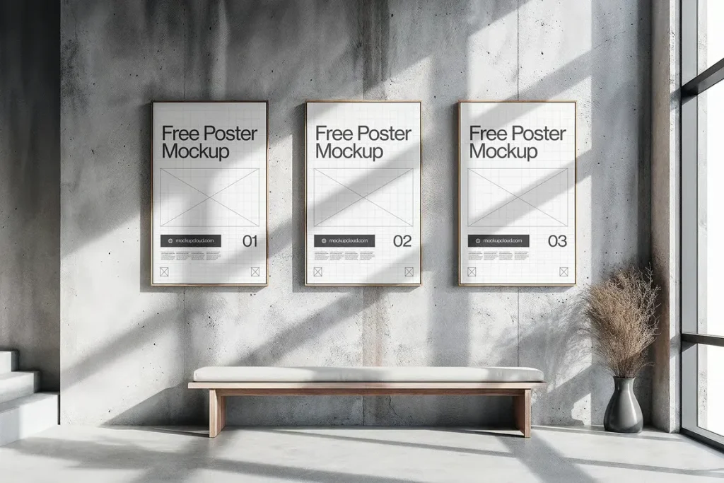 Free Poster Mockup Free Poster Mockup