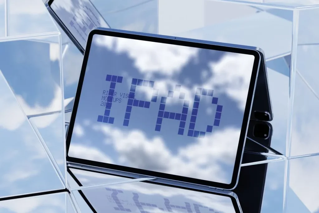 Mirror Skies iPad Pro Free Mockup