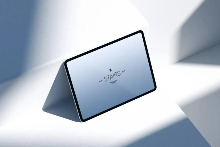 iPad Pro Stairs Series Free Mockup