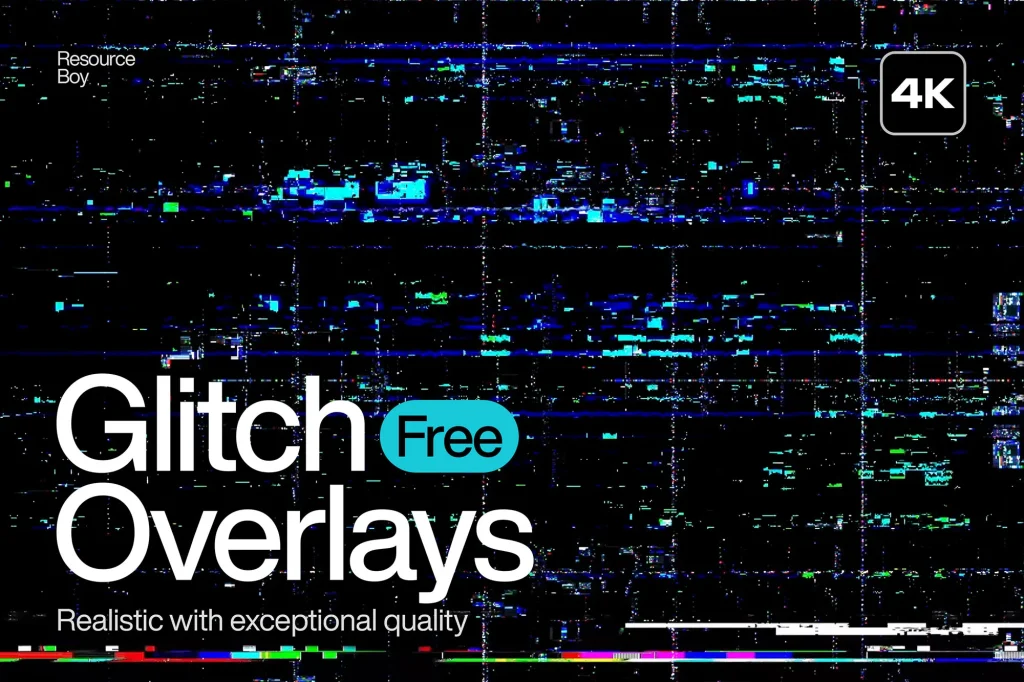 200 Glitch Overlays