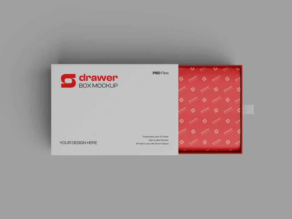 Top View Gift Box Mockup Top View Gift Box Mockup