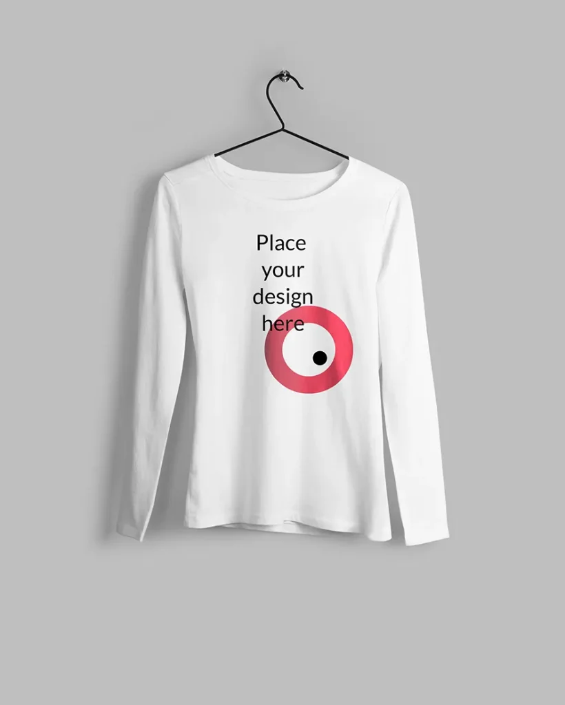 Free Long Sleeve T-Shirt Mockup