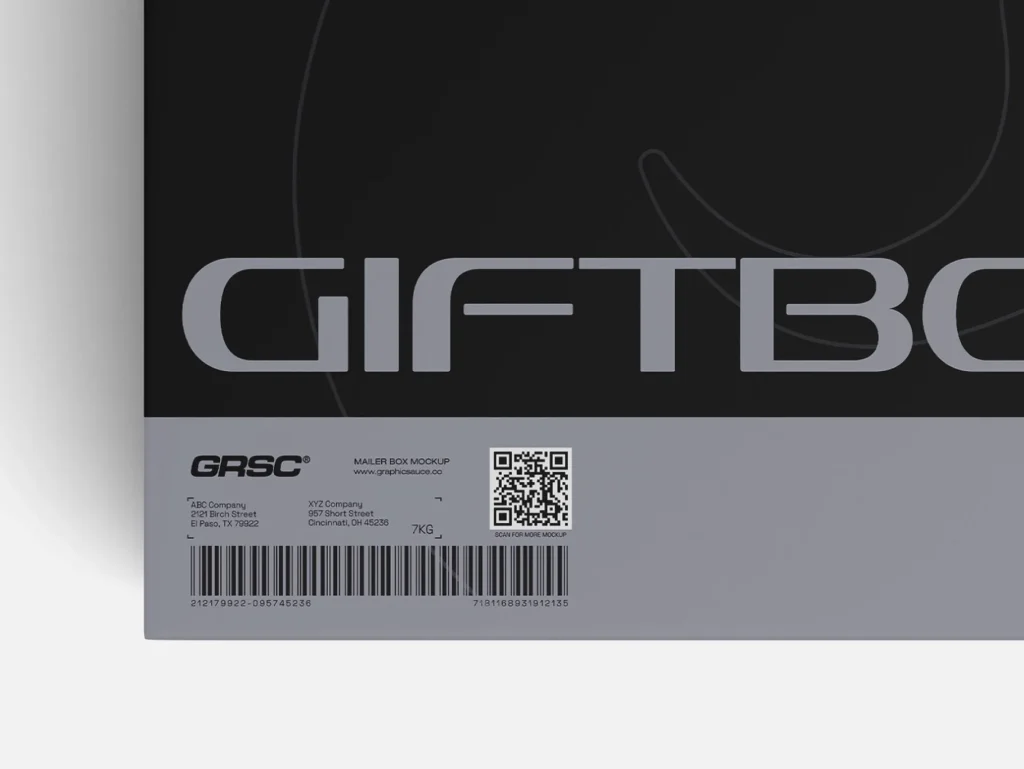 Top View Gift Box Mockup Top View Gift Box Mockup