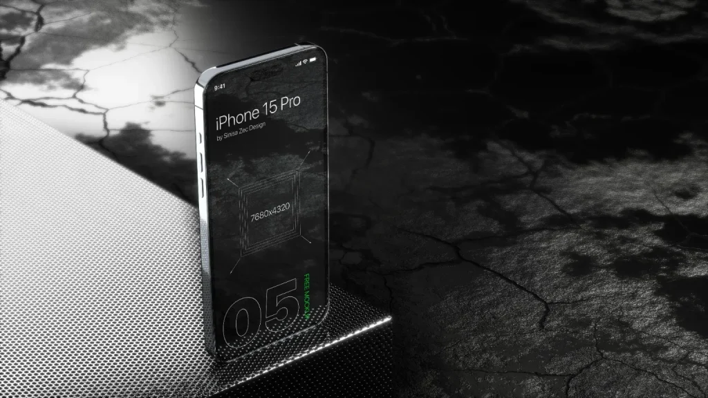 iPhone 15 Pro Free Mockup V5