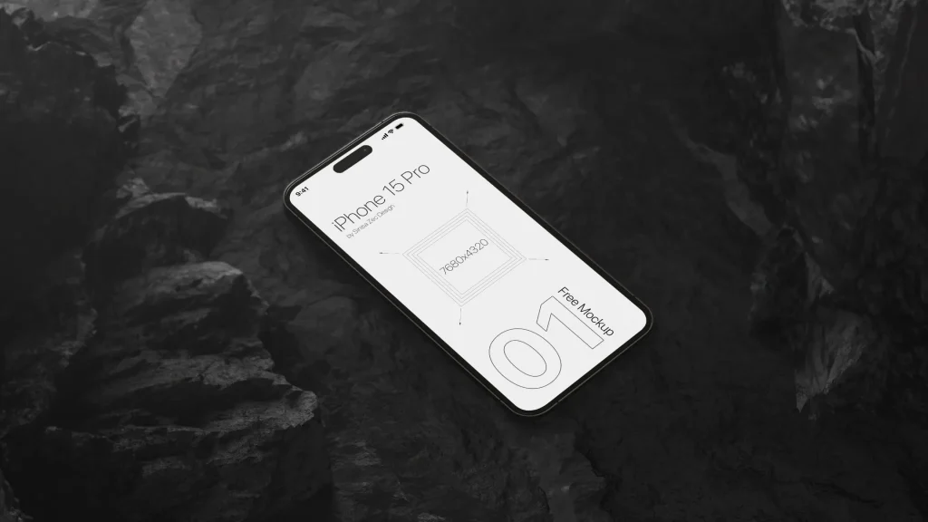 iPhone 15 Pro Free Mockup