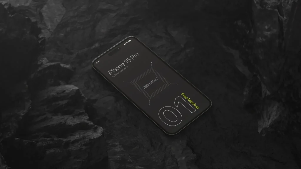 iPhone 15 Pro Free Mockup