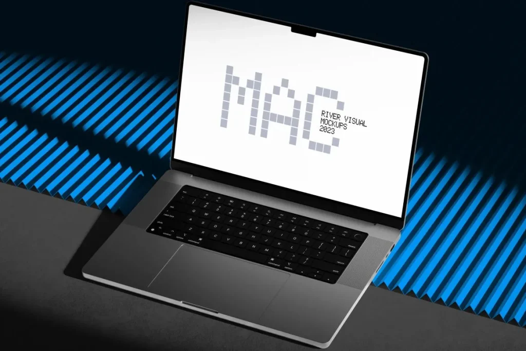 Sharp Edges Macbook Pro 16 Free Mockup