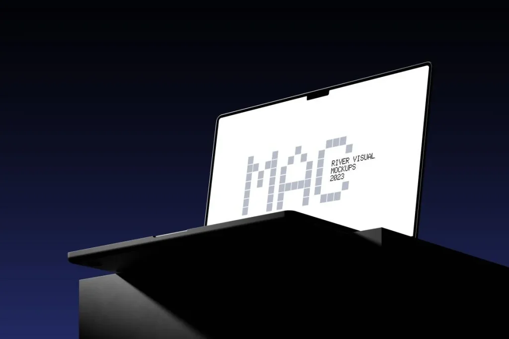 Shadow Room Macbook 16 Pro Free Mockup Shadow Room Macbook 16 Pro Free Mockup