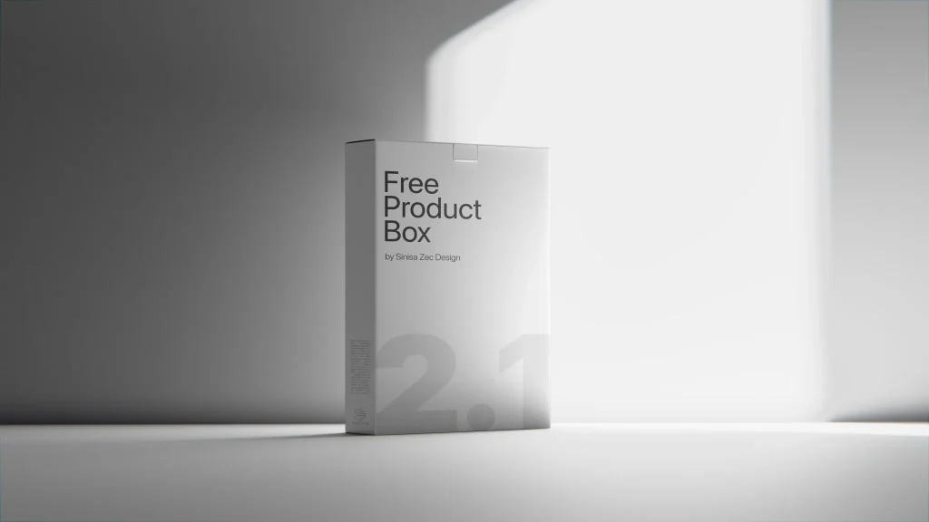 Product Box Free Mockup V2.1 Product Box Free Mockup V2.1
