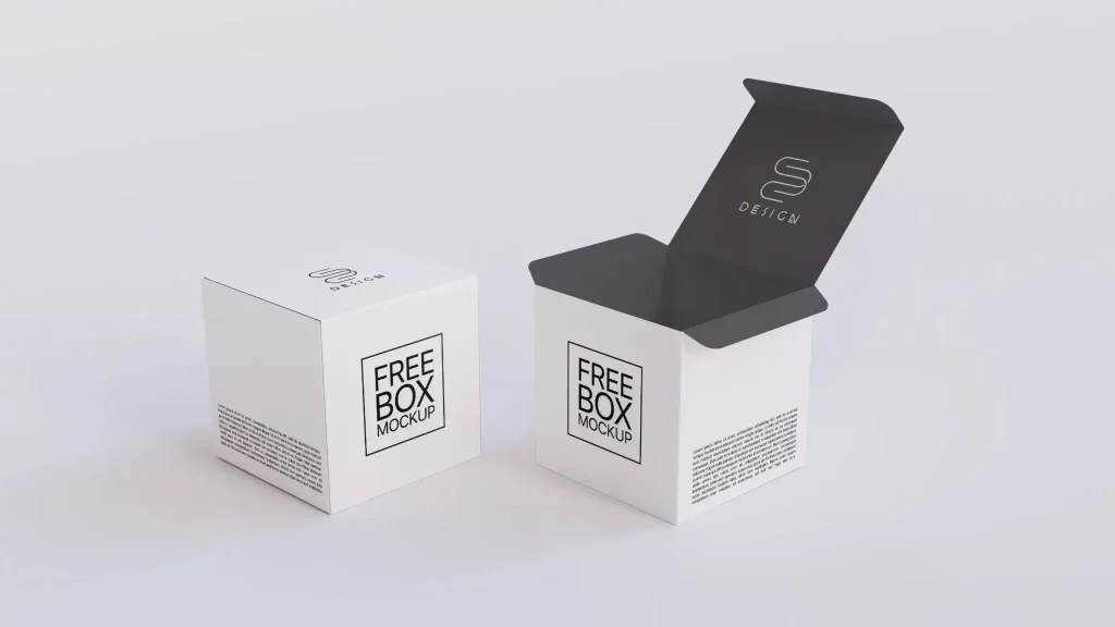 Free Square Box Mockup Free Square Box Mockup
