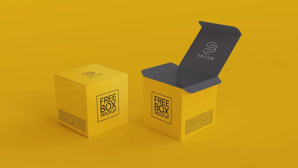 Free Square Box Mockup Free Square Box Mockup