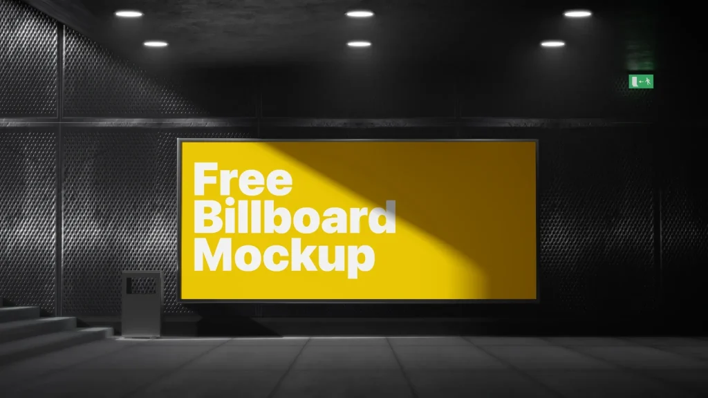 Subway Billboard Mockup