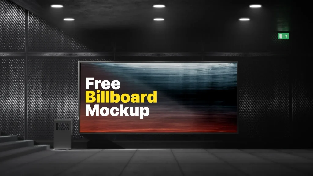 Subway Billboard Mockup