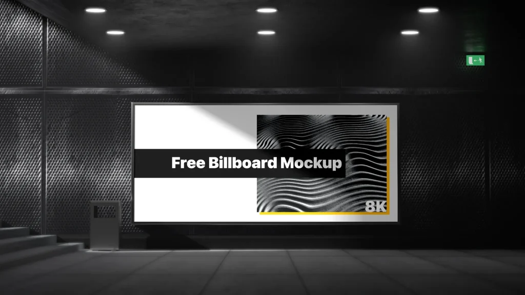 Subway Billboard Mockup