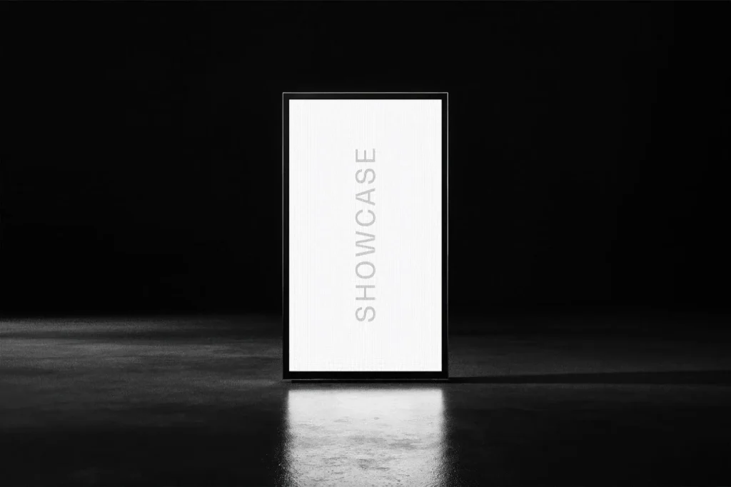 Vertical LED Screen Mockup