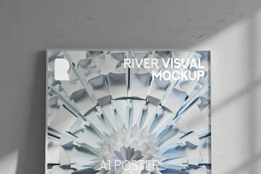 White Room Poster Frame A1