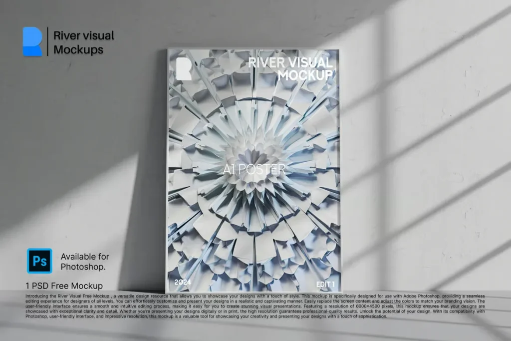 White Room Poster Frame A1