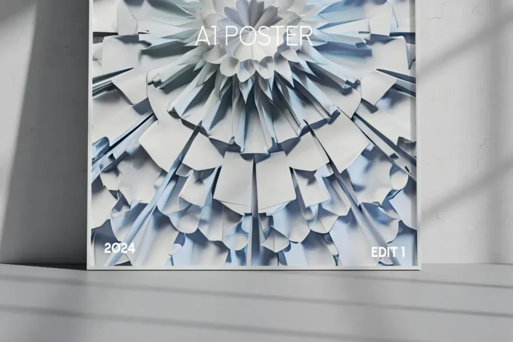 White Room Poster Frame A1