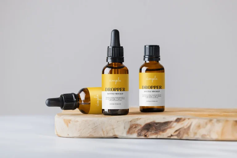 Homepage Aromatherpay bottles mockup