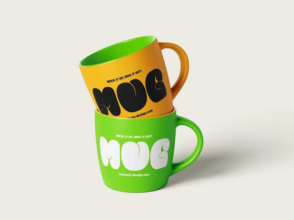 Ceramic matt mug mockup