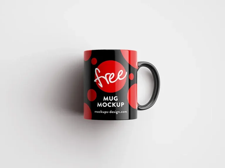 Homepage Clean free mug mockup