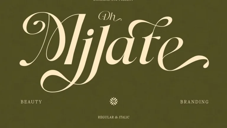 Homepage Dh Milate Font