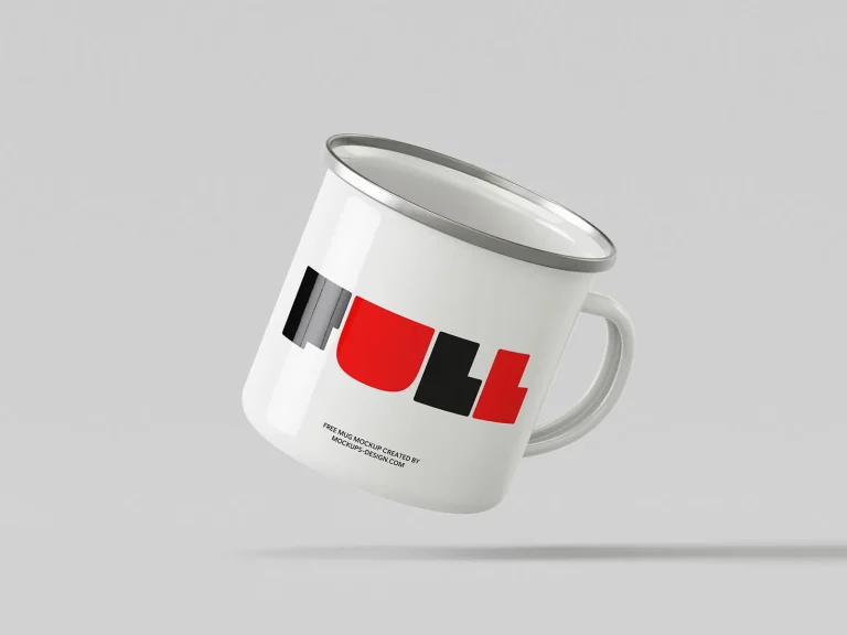 Homepage Enamelled mug mockup