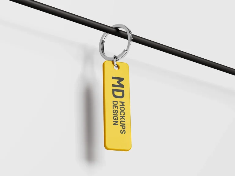 Homepage Free rectangle keychain mockup
