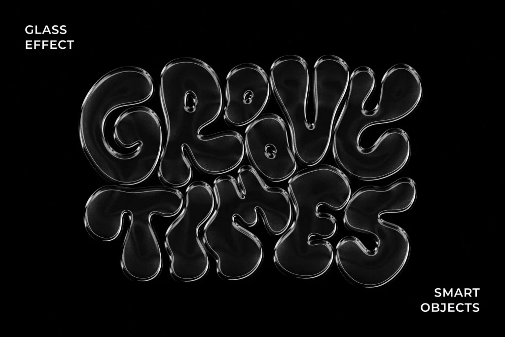 Glass Text & Logo Effect Glass Text & Logo Effect