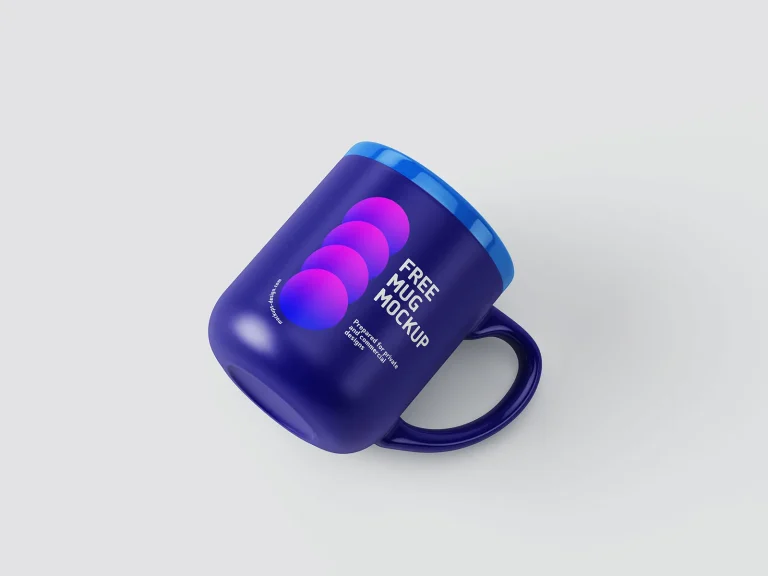 Homepage Glossy matt mug mockup