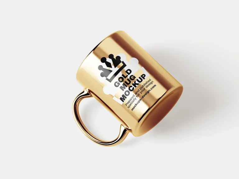 Homepage Gold mug mockup
