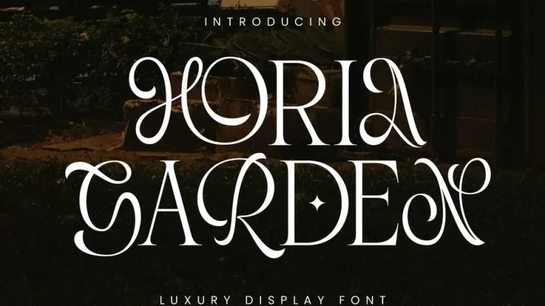 Homepage Horia Garden Font