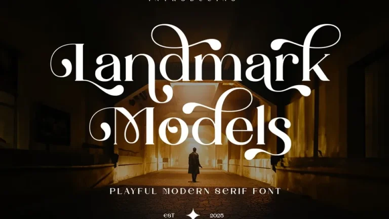 Homepage Landmarks Models Font