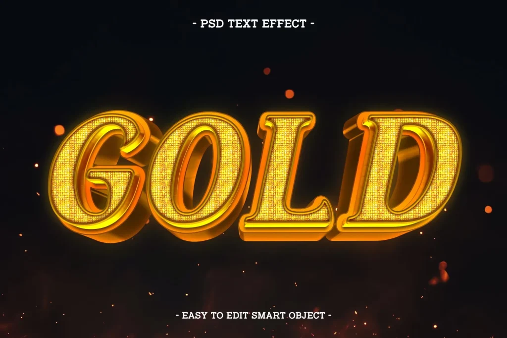 Luxury gold text effect Luxury gold text effect