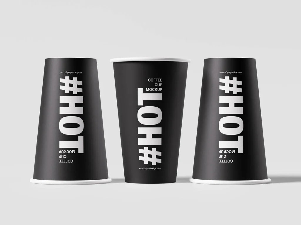 Minimal coffee cup mockup