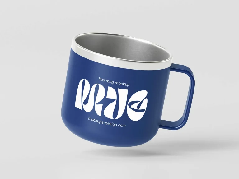 Homepage Minimal metal mug mockup