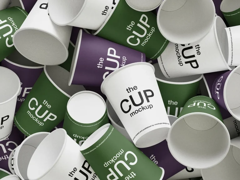 Homepage Mixed coffee cups mockup