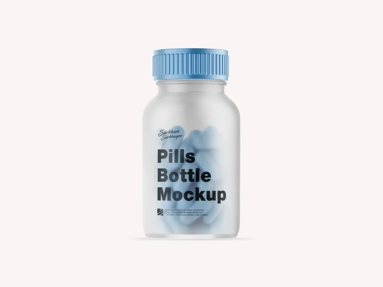 Homepage Pills Bottle Mockup